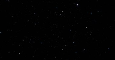 Evren yıldız ve gazla dolu. Uzak evren İllüstrasyon.  