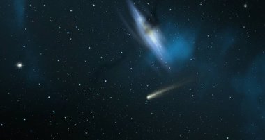 yıldız ile güzel kozmos astronomi arka plan