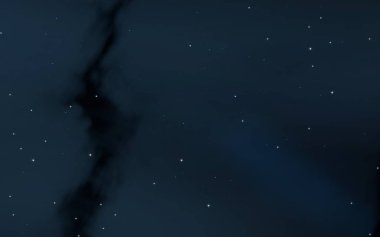 Evren yıldız ve gazla dolu. Uzak evren İllüstrasyon.  