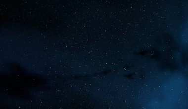 Evren yıldız ve gazla dolu. Uzak evren İllüstrasyon.  