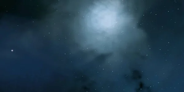 Alam Semesta Penuh Dengan Bintang Bintang Dan Gas Ilustrasi Kosmos — Stok Foto