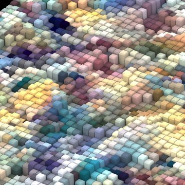 3 boyutlu illüstrasyon. Web modern fon. Renkli desen. Soyut geometrik şekiller. arkaplan.