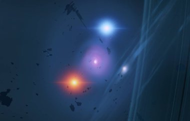 parlaklık ile renkli soyut gökyüzü arka plan