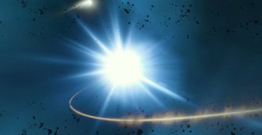 parlaklık ile renkli soyut gökyüzü arka plan