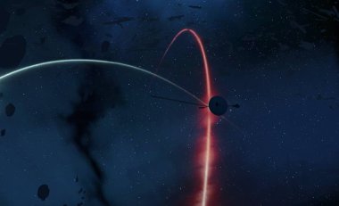 2D çizim. Derin geniş uzay. Parlak yıldızlar, gezegenler, uydular. Çeşitli bilim kurgu yaratıcı arka planlar. Uzay sanatı. Uzaylı güneş sistemleri. Uzaktan. Gerçekçi arka plan derin evren.