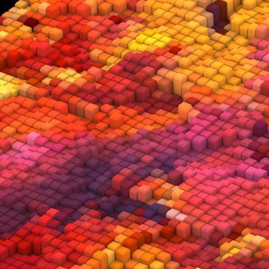 3 boyutlu illüstrasyon. Web modern fon. Renkli desen. Soyut geometrik şekiller. arkaplan.