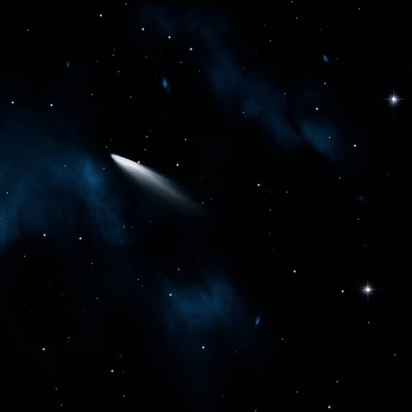 Universe filled with stars and gas. Far distant cosmos Illustration.  