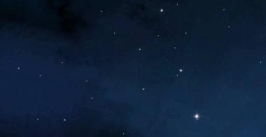 Derin uzay yıldız alanı. Evren yıldızlarla ve gazla dolu. çok uzak bir evren çizimi. 