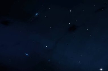 Derin uzay yıldız alanı. Evren yıldızlarla ve gazla dolu. çok uzak bir evren çizimi. 