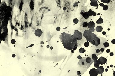 soyut grunge suluboya darbeleri ve fırçalar desen