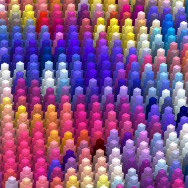 3 boyutlu illüstrasyon. Web modern fon. Renkli desen. Soyut geometrik şekiller. arkaplan.