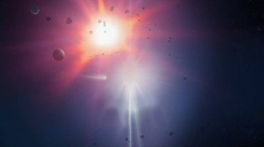 parlaklık ile renkli soyut gökyüzü arka plan