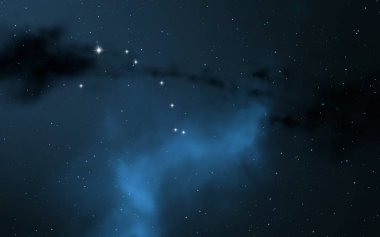 2d illüstrasyon. Derin geniş alan. Yıldızlar, gezegenler ve uydular. Çeşitli bilim kurgu yaratıcı fon. Uzay sanatı. Uzaylı güneş sistemleri. Gerçekçi arka plan 