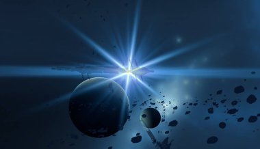 parlaklık ile renkli soyut gökyüzü arka plan