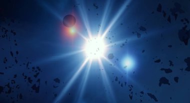 yıldız ile güzel kozmos astronomi arka plan