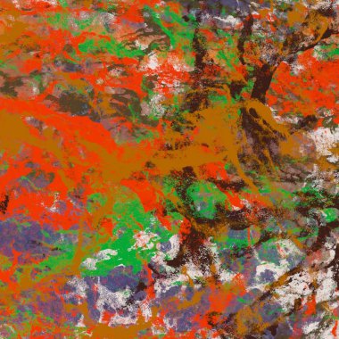 Arkaplanda soyut renkli lekeler