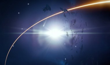 parlaklık ile soyut karanlık gökyüzü arka plan