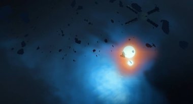 parlaklık ile renkli soyut gökyüzü arka plan