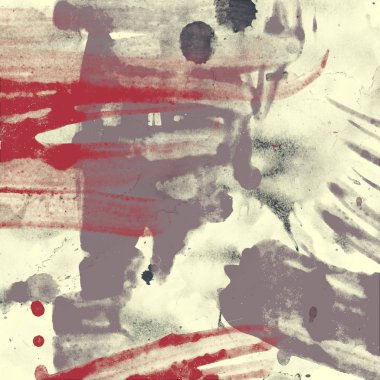 soyut grunge suluboya darbeleri ve fırçalar desen
