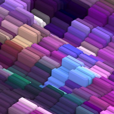 3 boyutlu illüstrasyon. Web modern fon. Renkli desen. Soyut geometrik şekiller. arkaplan.