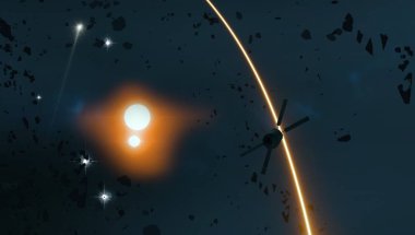 parlaklık ile soyut karanlık gökyüzü arka plan