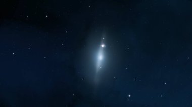 2d illüstrasyon. Derin geniş alan. Yıldızlar, gezegenler ve uydular. Çeşitli bilim kurgu yaratıcı fon. Uzay sanatı. Uzaylı güneş sistemleri. Gerçekçi arka plan 