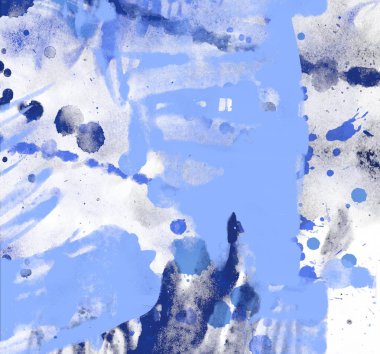 soyut grunge suluboya darbeleri ve fırçalar desen