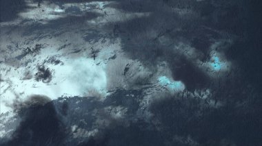 Metin için yeri olan boya lekeleriyle soyut arkaplan