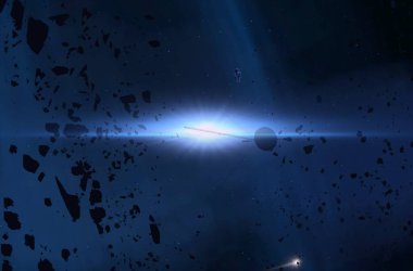 parlaklık ile renkli soyut gökyüzü arka plan