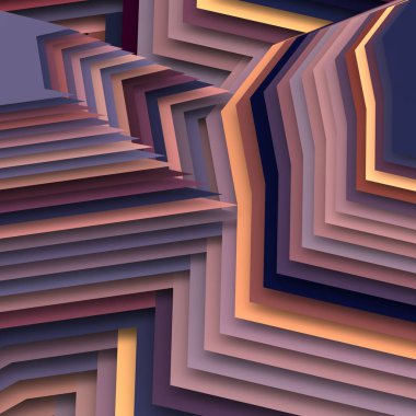 3 boyutlu illüstrasyon. Web modern fon. Renkli desen. Soyut geometrik şekiller. arkaplan.