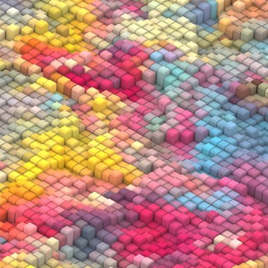 3 boyutlu illüstrasyon. Web modern fon. Renkli desen. Soyut geometrik şekiller. arkaplan.