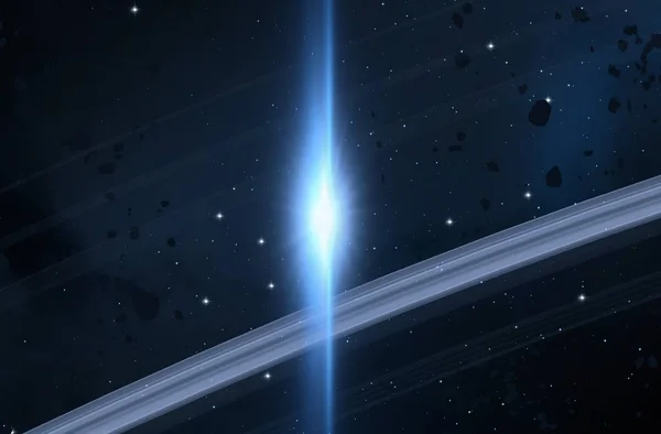Ilustración Gran Espacio Profundo Estrellas Brillantes Planetas Lunas Varios Telones —  Fotos de Stock