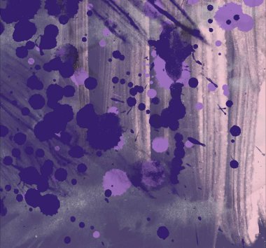 soyut grunge suluboya darbeleri ve fırçalar desen