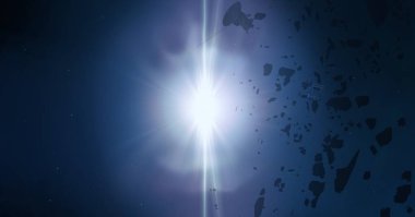 parlaklık ile renkli soyut gökyüzü arka plan