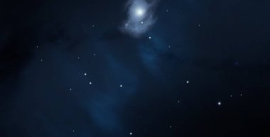 2d illüstrasyon. Derin geniş alan. Yıldızlar, gezegenler ve uydular. Çeşitli bilim kurgu yaratıcı fon. Uzay sanatı. Uzaylı güneş sistemleri. Gerçekçi arka plan 