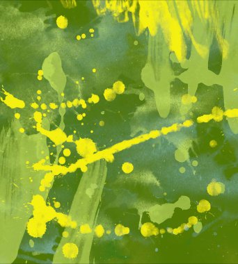 soyut grunge suluboya darbeleri ve fırçalar desen