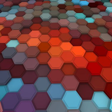 3 boyutlu illüstrasyon. Web modern fon. Renkli desen. Soyut geometrik şekiller. arkaplan.