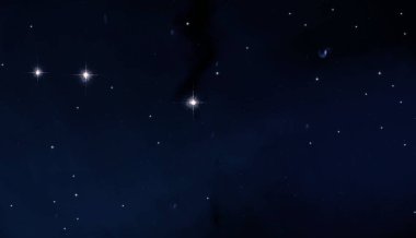 2d illüstrasyon. Derin geniş alan. Yıldızlar, gezegenler ve uydular. Çeşitli bilim kurgu yaratıcı fon. Uzay sanatı. Uzaylı güneş sistemleri. Gerçekçi arka plan 