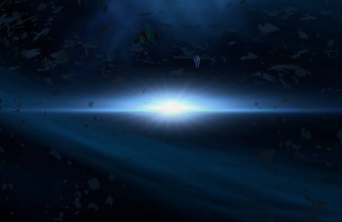 Soyut alan koyu arka plan  