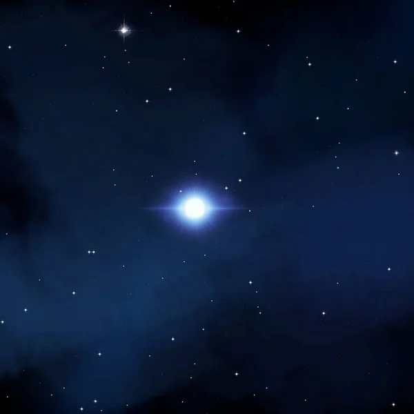 Illustration Grand Espace Profond Étoiles Brillantes Planètes Lunes Divers Contextes — Photo