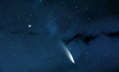 2d illüstrasyon. Derin geniş alan. Yıldızlar, gezegenler ve uydular. Çeşitli bilim kurgu yaratıcı fon. Uzay sanatı. Uzaylı güneş sistemleri. Gerçekçi arka plan 