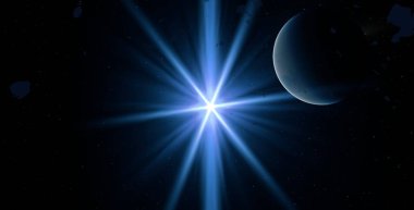 parlaklık ile renkli soyut gökyüzü arka plan