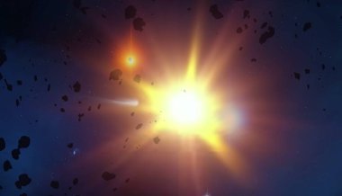 parlaklık ile renkli soyut gökyüzü arka plan