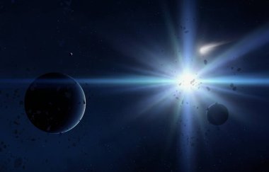 parlaklık ile renkli soyut gökyüzü arka plan