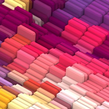 3 boyutlu illüstrasyon. Web modern fon. Renkli desen. Soyut geometrik şekiller. arkaplan.