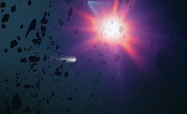 parlaklık ile renkli soyut gökyüzü arka plan