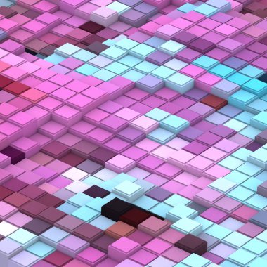 3 boyutlu illüstrasyon. Web modern fon. Renkli desen. Soyut geometrik şekiller. arkaplan.