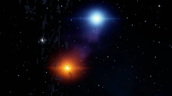 Ilustracji Realistyczne Tło Gwiazdy Wzór Pusta Przestrzeń Międzygwiezdna Jaskrawe Gwiazdy — Zdjęcie stockowe