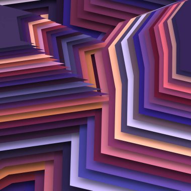 3 boyutlu illüstrasyon. Web modern fon. Renkli desen. Soyut geometrik şekiller. arkaplan.