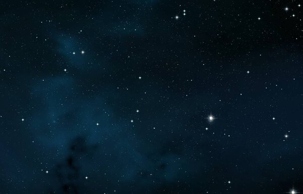 2d illustration. Deep vast space. Stars, planets and moons. Various science fiction creative backdrops. Space art. Alien solar systems. Realistic background 